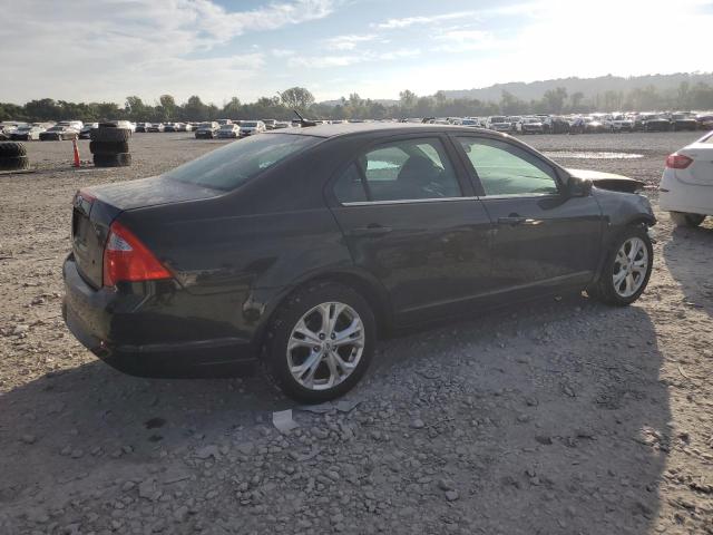 3FAHP0HA3CR420633 - 2012 FORD FUSION SE BLACK photo 3