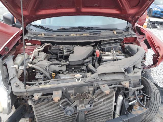 JN8AS5MV7DW630235 - 2013 NISSAN ROGUE S წითელი ფოტო 11