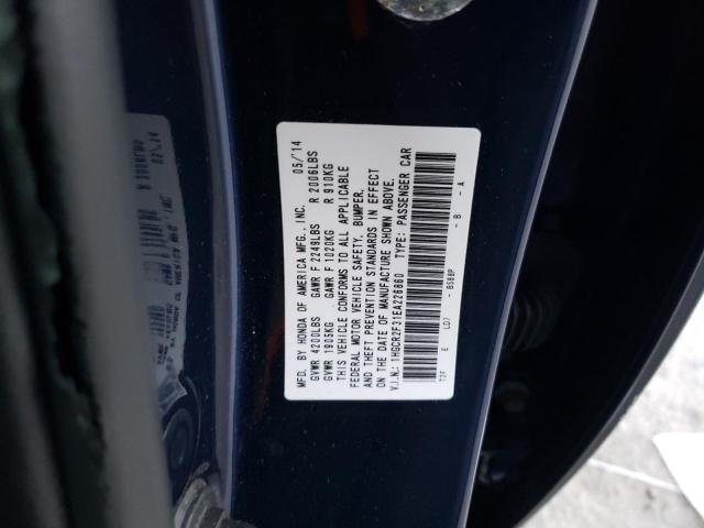 1HGCR2F31EA226860 - 2014 HONDA ACCORD LX BLUE photo 12