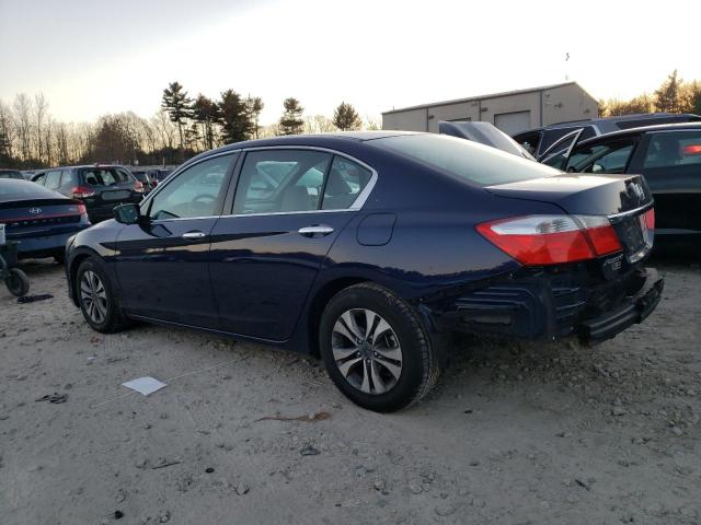 1HGCR2F31EA226860 - 2014 HONDA ACCORD LX BLUE photo 2