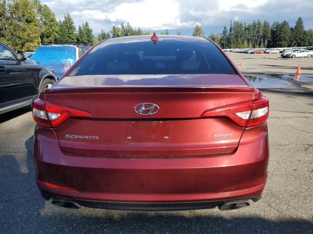5NPE34AF3GH431534 - 2016 HYUNDAI SONATA SPORT წითელი ფოტო 6
