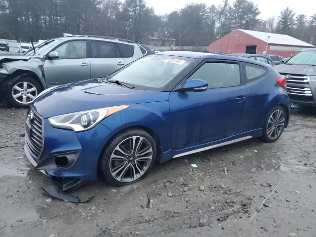 KMHTC6AE0GU265386 - 2016 HYUNDAI VELOSTER TURBO BLUE photo 1