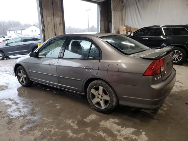 2HGES26794H504436 - 2004 HONDA CIVIC EX GRAY photo 2