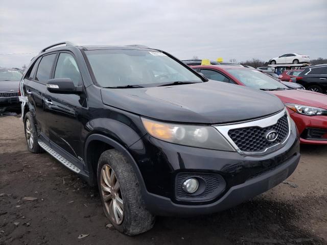 5XYKUDA26BG182143 - 2011 KIA SORENTO EX BLACK photo 4