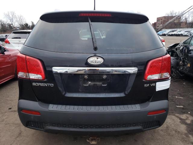 5XYKUDA26BG182143 - 2011 KIA SORENTO EX BLACK photo 6