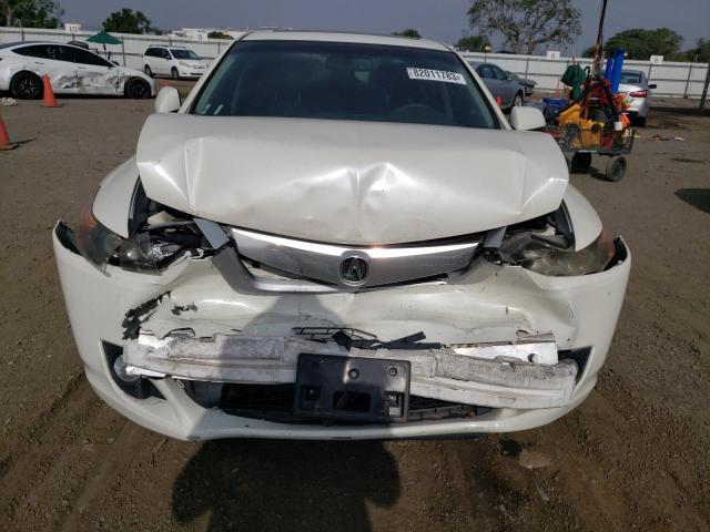 JH4CU2F62AC005725 - 2010 ACURA TSX WHITE photo 5