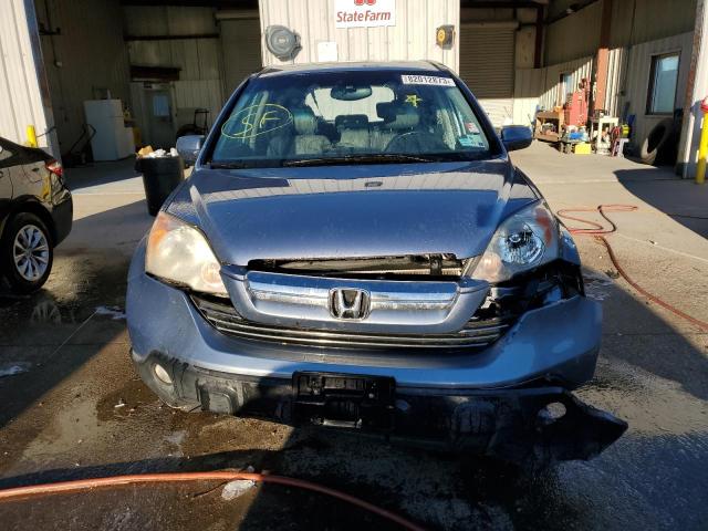 JHLRE387X7C002796 - 2007 HONDA CR-V EXL BLUE photo 5