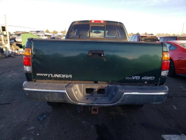 5TBBT48121S137985 - 2001 TOYOTA TUNDRA ACCESS CAB LIMITED GREEN photo 6