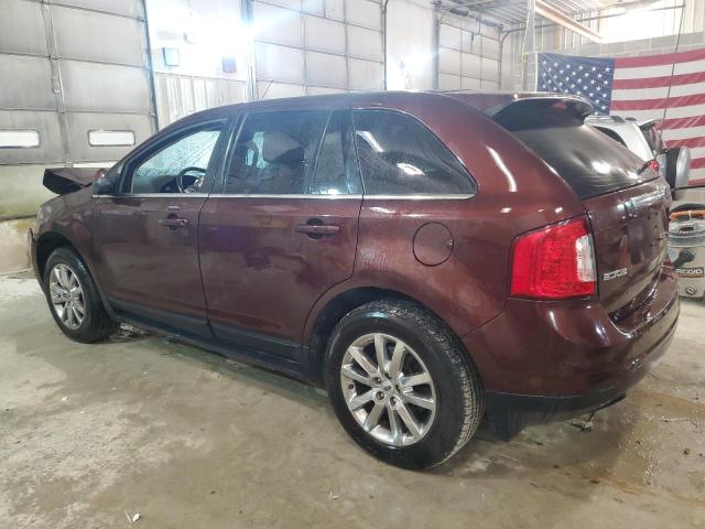 2FMDK3K95CBA49475 - 2012 FORD EDGE LIMITED BURGUNDY photo 2