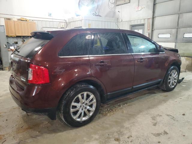 2FMDK3K95CBA49475 - 2012 FORD EDGE LIMITED BURGUNDY photo 3