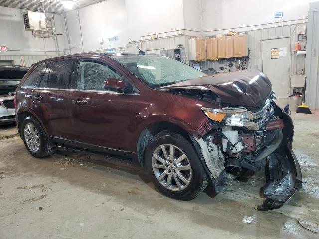 2FMDK3K95CBA49475 - 2012 FORD EDGE LIMITED BURGUNDY photo 4