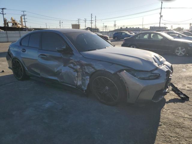 WBS43AY05PFP02253 - 2023 BMW M3 COMPETITION GRAY photo 4