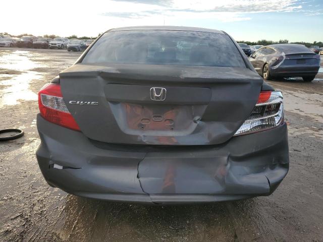 19XFB2F52CE106366 - 2012 HONDA CIVIC LX GRAY photo 6