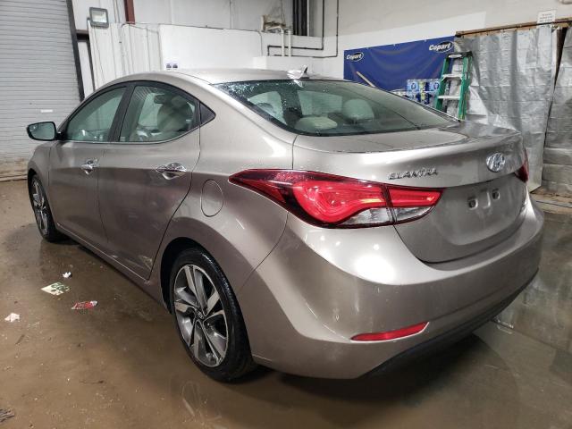 5NPDH4AE5EH483118 - 2014 HYUNDAI ELANTRA SE TAN photo 2