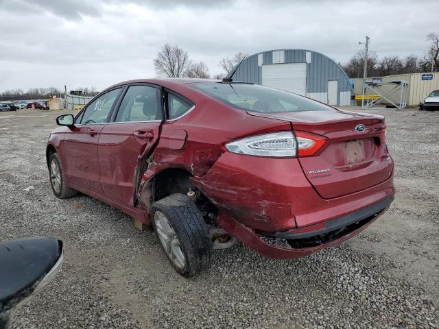 3FA6P0HR4DR378911 - 2013 FORD FUSION SE RED photo 2