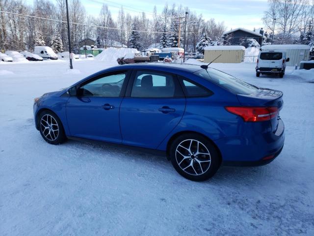 1FADP3H26JL326542 - 2018 FORD FOCUS SEL BLUE photo 2