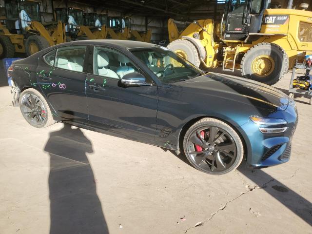 KMTG54TE0NU096602 - 2022 GENESIS G70 BASE BLUE photo 4