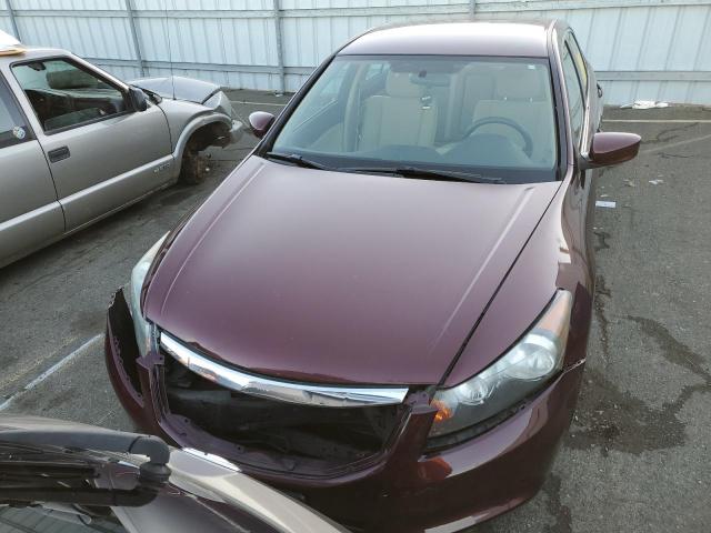 1HGCP2F32BA132259 - 2011 HONDA ACCORD LX BURGUNDY photo 5