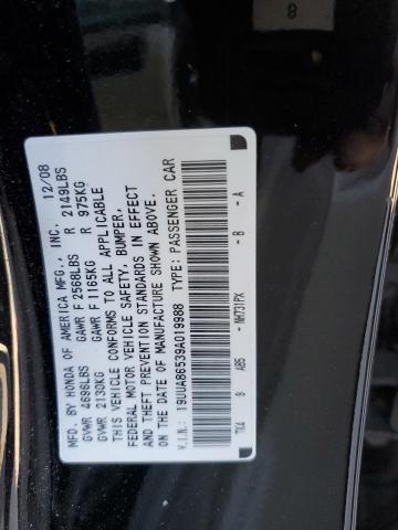 19UUA86539A019988 - 2009 ACURA TL BLACK photo 13