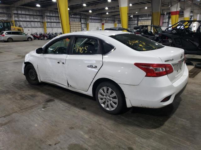 3N1AB7AP0HY279831 - 2017 NISSAN SENTRA S WHITE photo 2