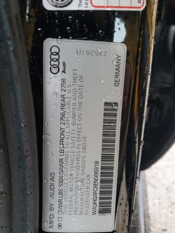 WAUHGAFCXEN006918 - 2014 AUDI A6 PRESTIGE შავი ფოტო 13