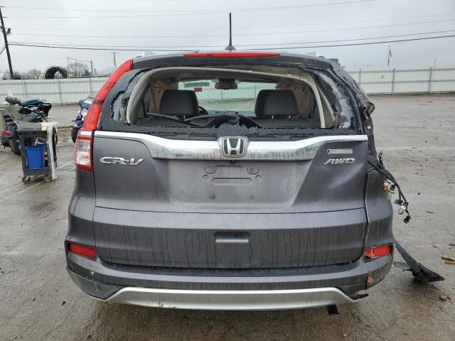 5J6RM4H7XGL039573 - 2016 HONDA CR-V EXL GRAY photo 6