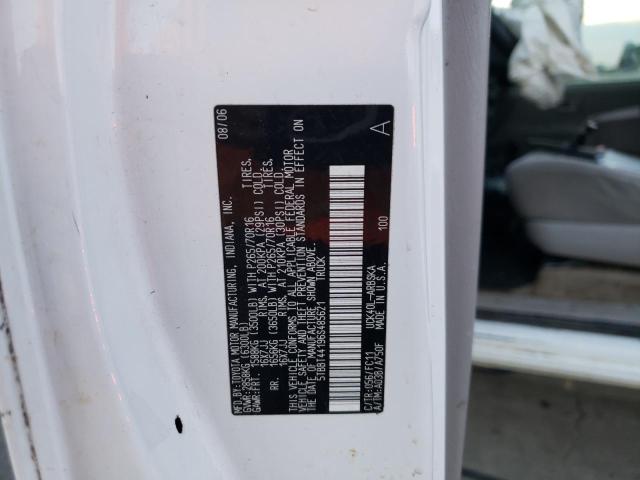 5TBBT44196S485621 - 2006 TOYOTA TUNDRA ACCESS CAB SR5 WHITE photo 12