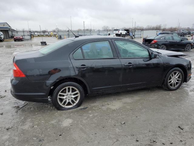 3FAHP0GAXCR444557 - 2012 FORD FUSION S BLACK photo 3