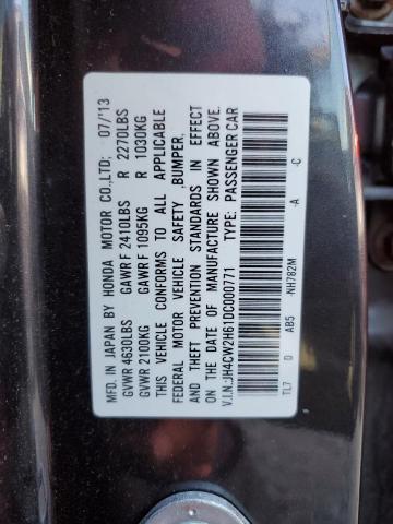JH4CW2H61DC000771 - 2013 ACURA TSX TECH CHARCOAL photo 12