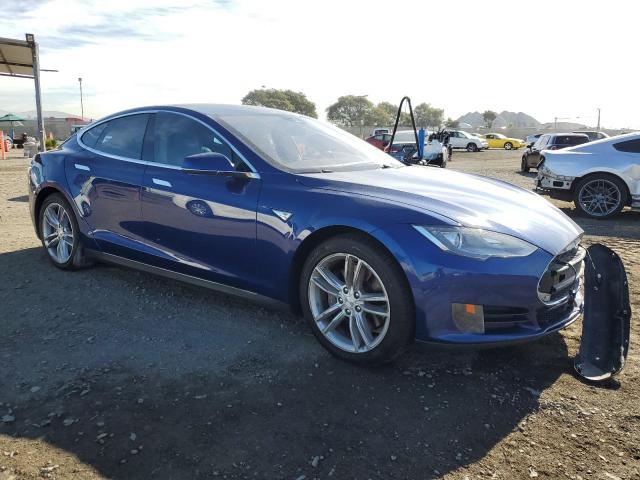 5YJSA1E2XFF116449 - 2015 TESLA MODEL S 蓝色 照片 4