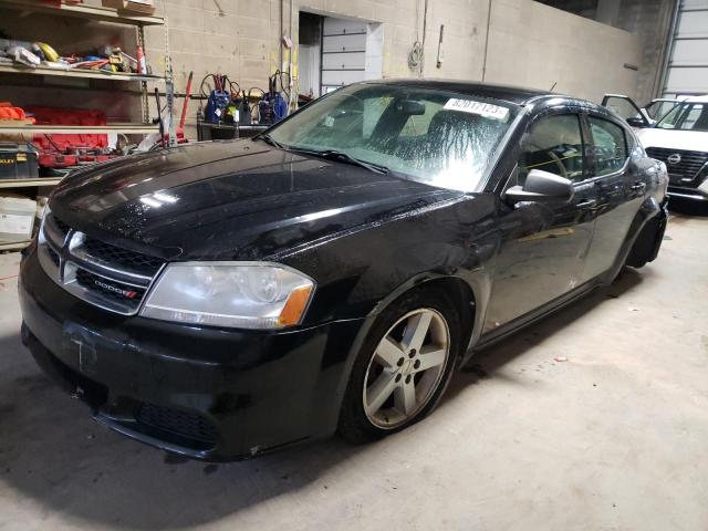 1C3CDZAB2DN572268 - 2013 DODGE AVENGER SE BLACK photo 1