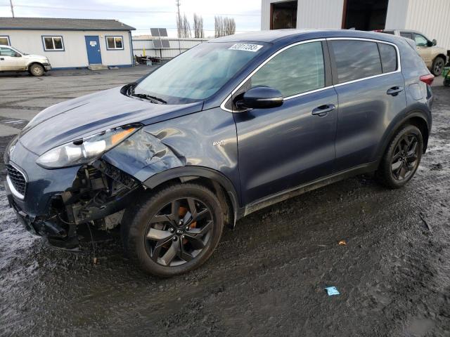 KNDPMCACXN7966626 - 2022 KIA SPORTAGE LX BLUE photo 1