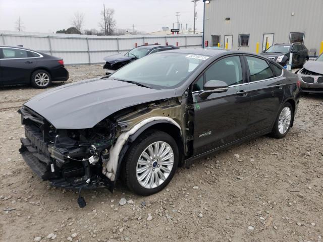 3FA6P0LU3FR124539 - 2015 FORD FUSION SE HYBRID GRAY photo 1