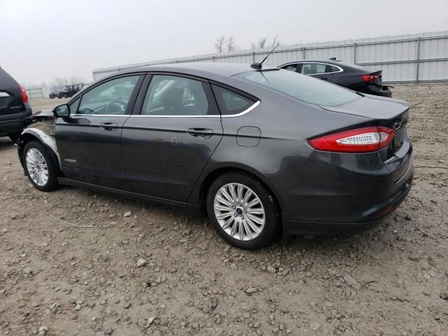 3FA6P0LU3FR124539 - 2015 FORD FUSION SE HYBRID GRAY photo 2