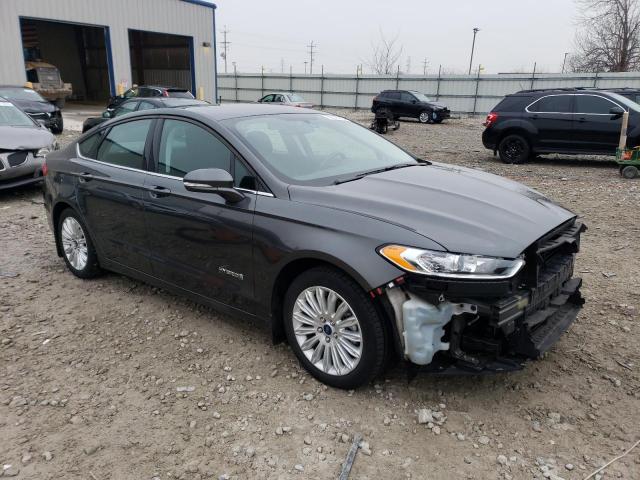 3FA6P0LU3FR124539 - 2015 FORD FUSION SE HYBRID GRAY photo 4