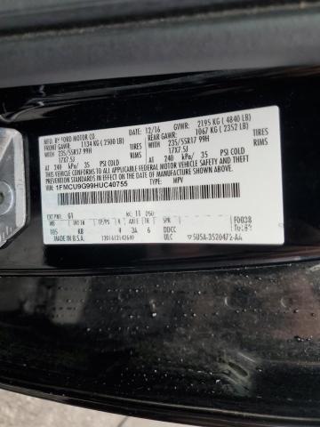 1FMCU9G99HUC40755 - 2017 FORD ESCAPE SE 黑色 照片 13