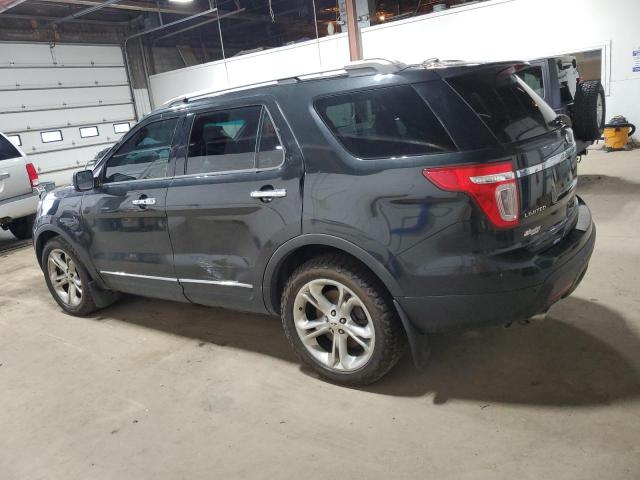 1FM5K8F85EGA92602 - 2014 FORD EXPLORER LIMITED Чорний фото 2