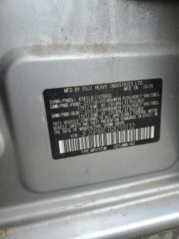 JF2GPABC7G8210132 - 2016 SUBARU CROSSTREK PREMIUM ვერცხლისფერი ფოტო 13