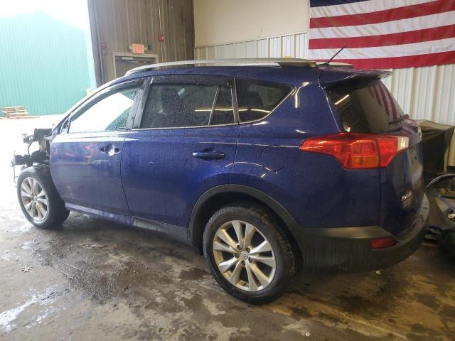 2T3DFREVXEW155635 - 2014 TOYOTA RAV4 LIMITED BLUE photo 2