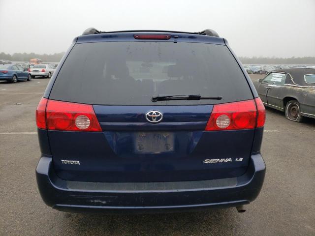 5TDZK23C77S066913 - 2007 TOYOTA SIENNA CE BLUE photo 6