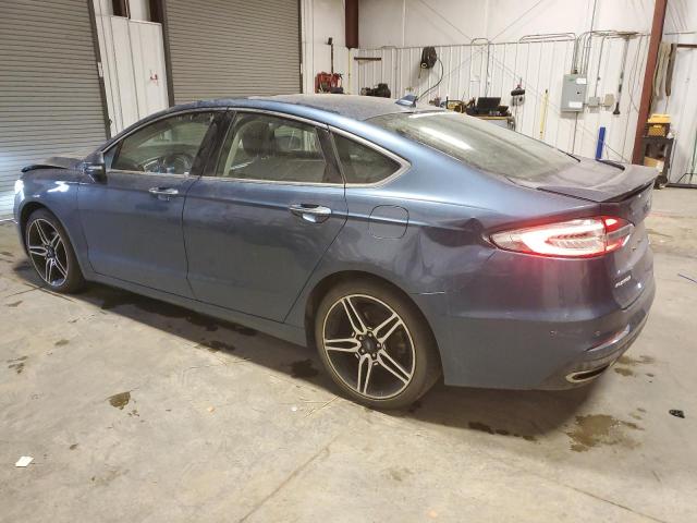 3FA6P0K95KR182756 - 2019 FORD FUSION TITANIUM BLUE photo 2