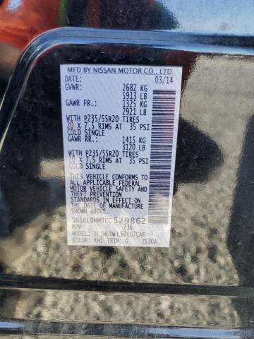 5N1AL0MM9EC529862 - 2014 INFINITI QX60 黑色 照片 13