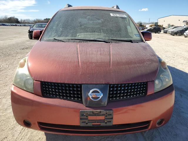 5N1BV28U54N330220 - 2004 NISSAN QUEST S BURGUNDY photo 5