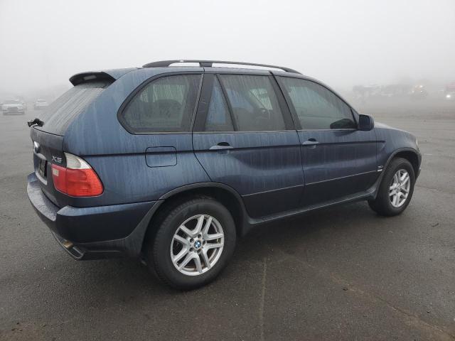 5UXFA13554LU24359 - 2004 BMW X5 3.0I BLUE photo 3