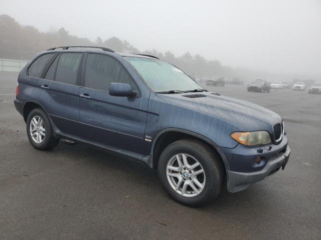 5UXFA13554LU24359 - 2004 BMW X5 3.0I BLUE photo 4