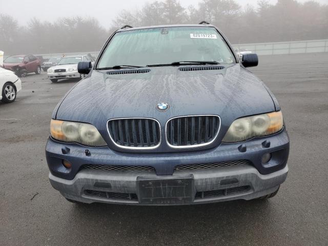 5UXFA13554LU24359 - 2004 BMW X5 3.0I BLUE photo 5