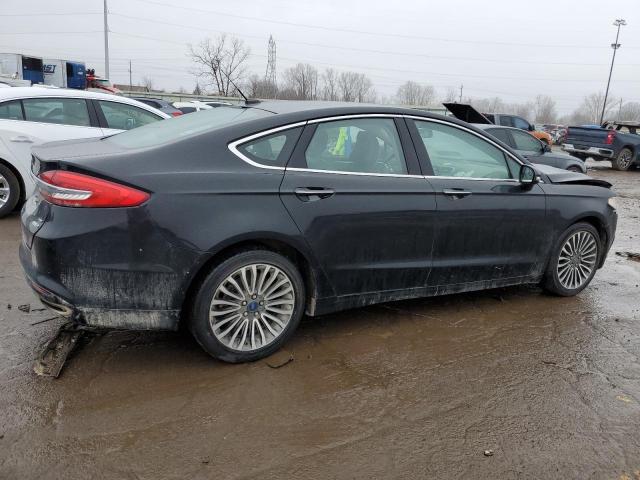 3FA6P0T94JR114557 - 2018 FORD FUSION SE BLACK photo 3