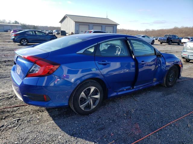 2HGFC2F67MH523558 - 2021 HONDA CIVIC LX BLUE photo 3