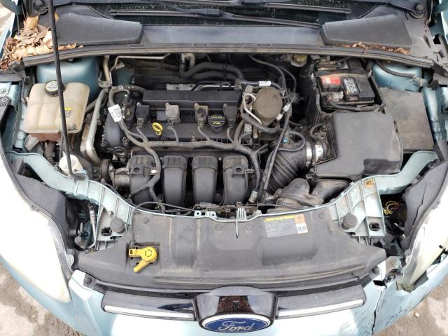 1FAHP3M2XCL177174 - 2012 FORD FOCUS SEL BLUE photo 11