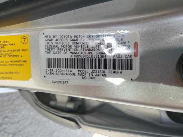 JT8BD69S510131364 - 2001 LEXUS GS 300 SILVER photo 13